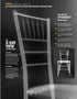 Chivari Sparkling Silver Champagne Resin Steel Skeleton™ Chiavari Chair CCRCHSSP-STEEL-AX-T