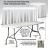 Chivari 72" x 30" (6 Foot) Rectangle Heavy Duty Plastic Folding Table TPLSRT7230-AX1-T