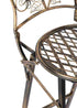 Chivari Vintage Copper/Gold Barcelona Bistro Barstool with Round Seat and Back (Per Chair Price Shown – Sold only in Quantities of 2) BBBMRC-AX-T