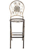 Chivari Vintage Copper/Gold Barcelona Bistro Barstool with Round Seat and Back (Per Chair Price Shown – Sold only in Quantities of 2) BBBMRC-AX-T
