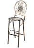 Chivari Vintage Copper/Gold Barcelona Bistro Barstool with Round Seat and Back (Per Chair Price Shown – Sold only in Quantities of 2) BBBMRC-AX-T
