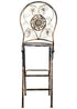 Chivari Vintage Copper/Gold Barcelona Bistro Barstool with Round Seat and Back (Per Chair Price Shown – Sold only in Quantities of 2) BBBMRC-AX-T
