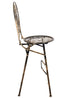 Chivari Vintage Copper/Gold Barcelona Bistro Barstool with Round Seat and Back (Per Chair Price Shown – Sold only in Quantities of 2) BBBMRC-AX-T