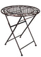 Chivari 28" Distressed Bronze Barcelona Bistro Table TBBMBR-AX-T