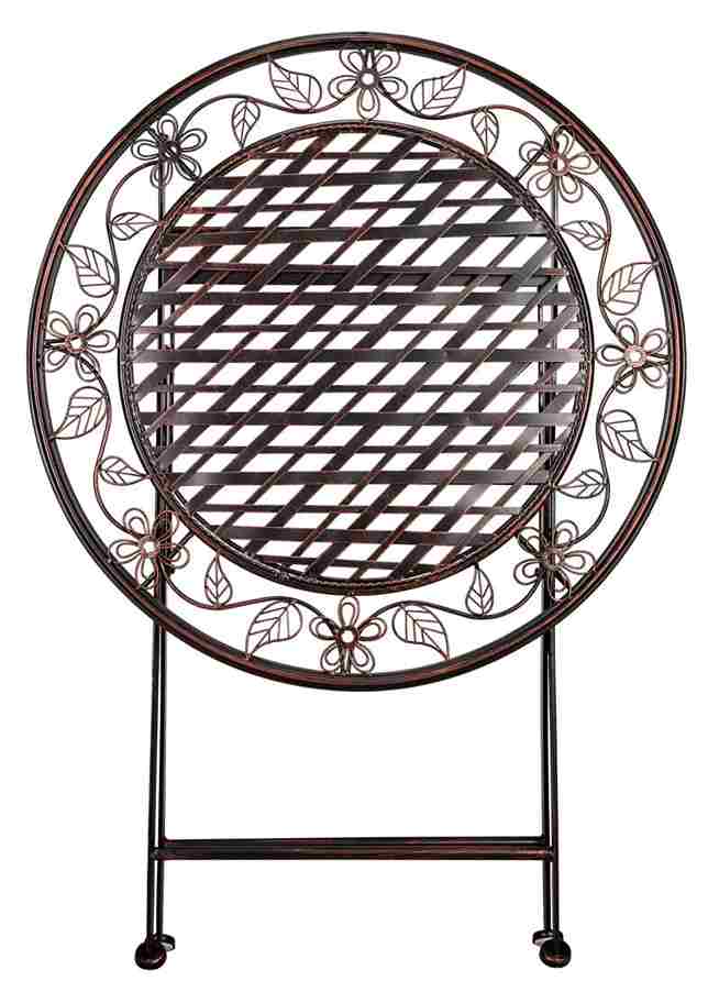 Chivari 28" Distressed Bronze Barcelona Bistro Table TBBMBR-AX-T