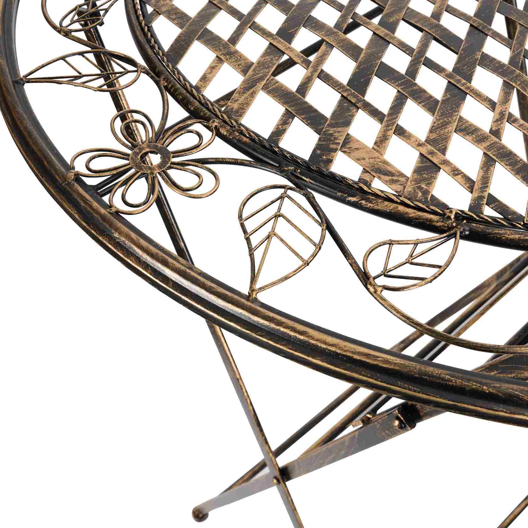 Chivari 32" Copper Barcelona Bistro Cocktail Table TBBBMC-AX-T