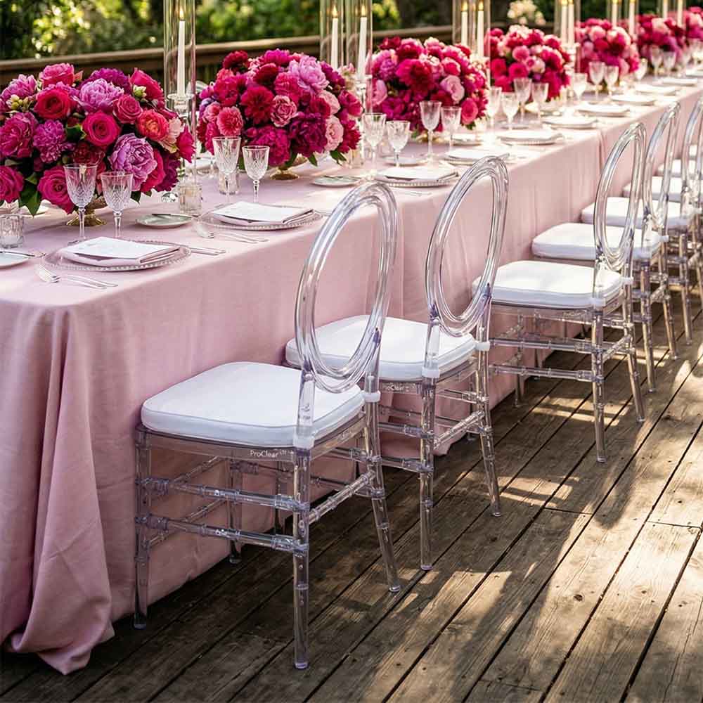 Chivari White 2.0" Thick Chiavari Chair Cushion CUSHSTRAPWHI-T