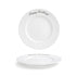 Front of the House FOH COS064WHP21 Monaco 10.5" Superwhite Round Porcelain Plate - Case of 4 FOH-COS064WHP21