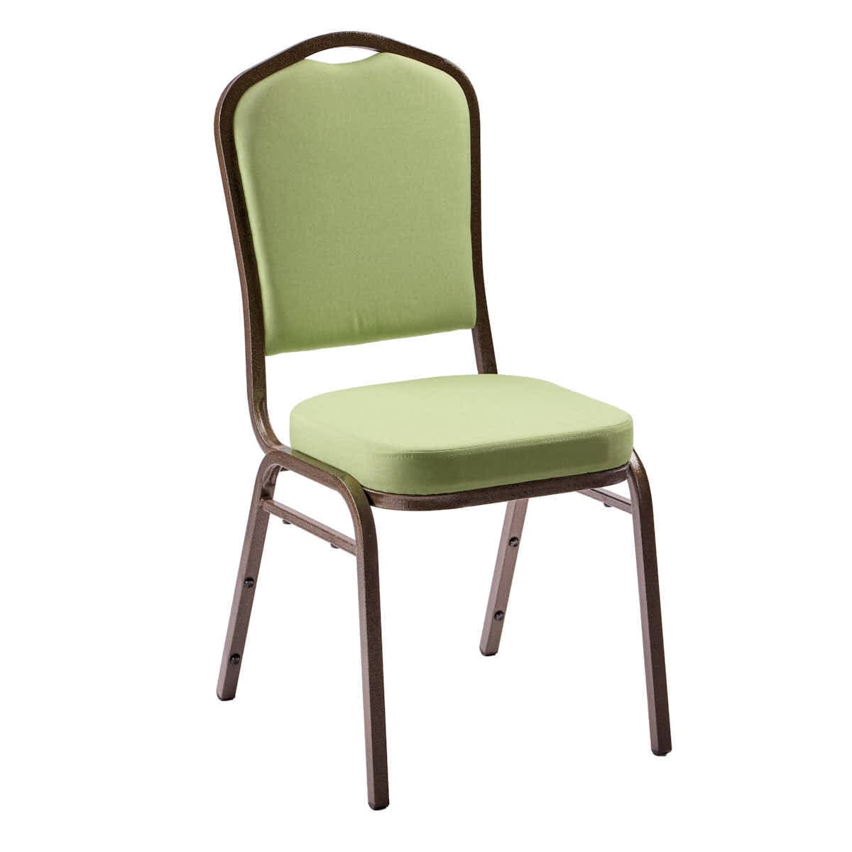 Chivari Sage Green Crown Back Banquet Chair on Gold Vein Frame CQCFSG-ZF-T
