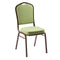 Chivari Sage Green Crown Back Banquet Chair on Gold Vein Frame CQCFSG-ZF-T