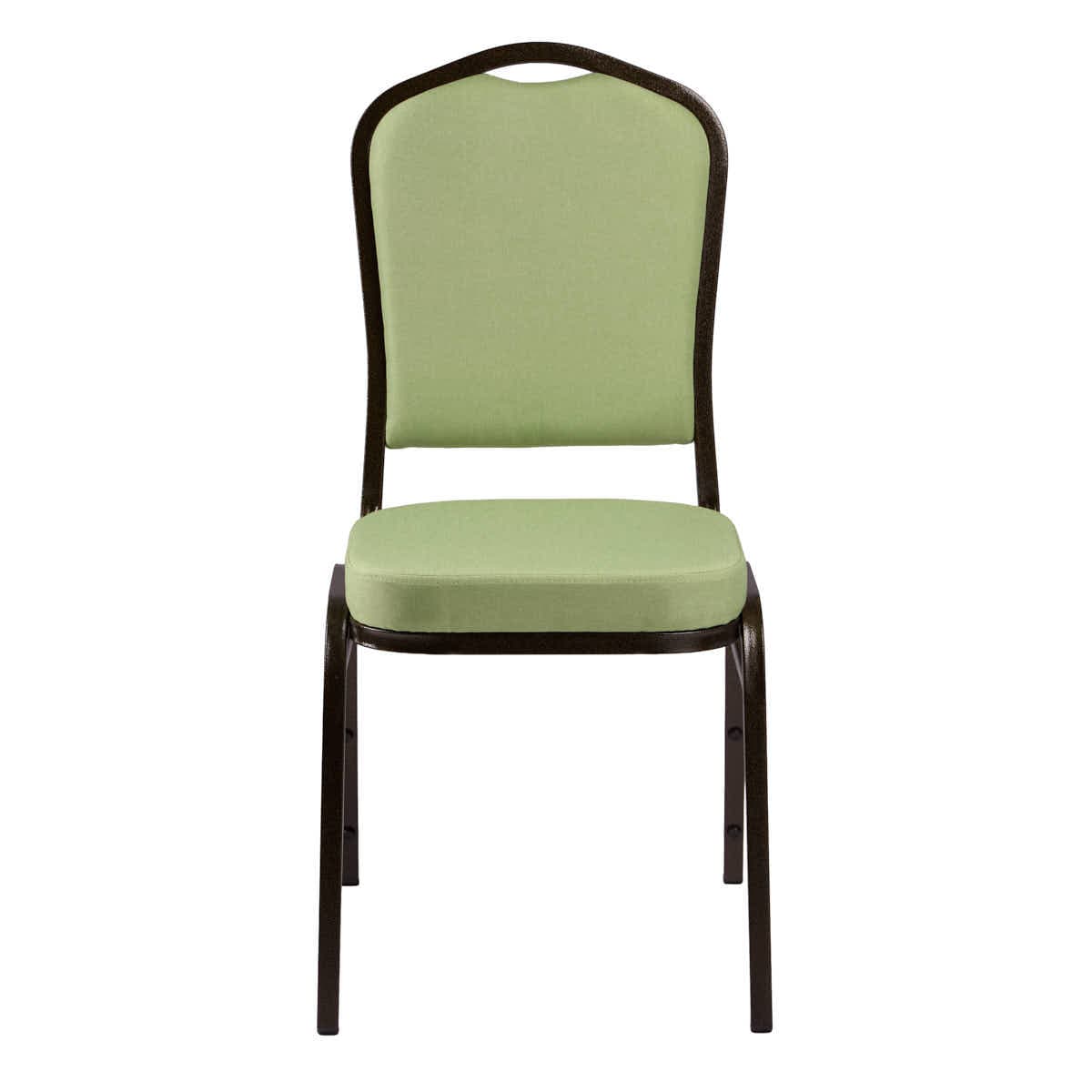 Chivari Sage Green Crown Back Banquet Chair on Gold Vein Frame CQCFSG-ZF-T