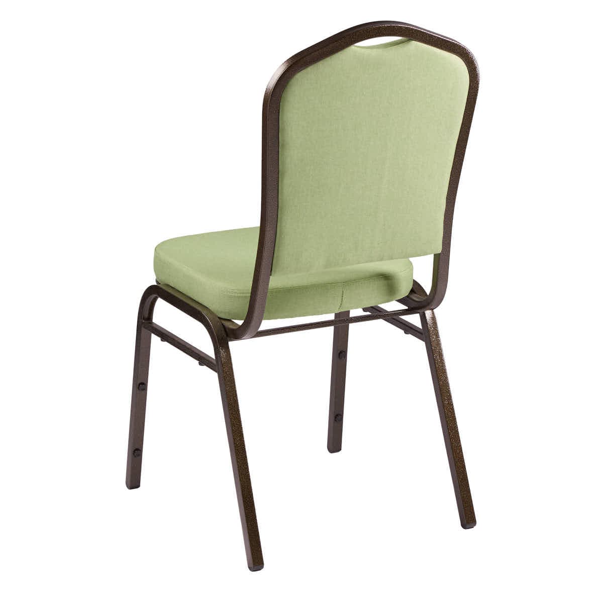 Chivari Sage Green Crown Back Banquet Chair on Gold Vein Frame CQCFSG-ZF-T