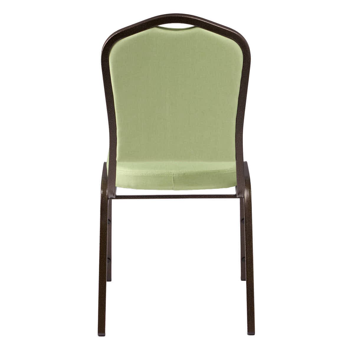 Chivari Sage Green Crown Back Banquet Chair on Gold Vein Frame CQCFSG-ZF-T
