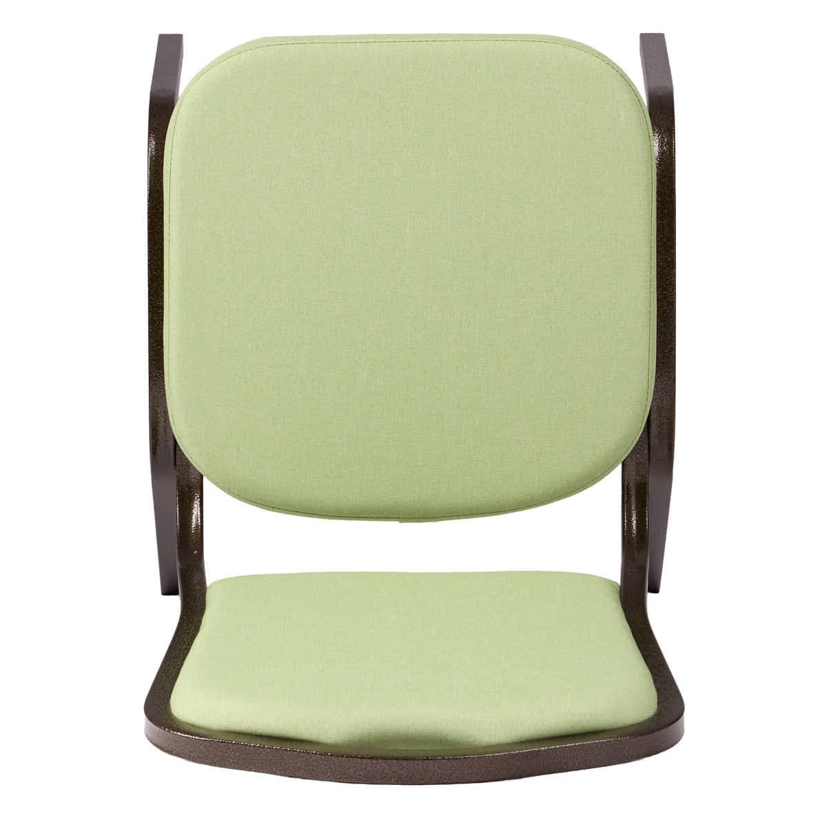 Chivari Sage Green Crown Back Banquet Chair on Gold Vein Frame CQCFSG-ZF-T