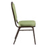 Chivari Sage Green Crown Back Banquet Chair on Gold Vein Frame CQCFSG-ZF-T