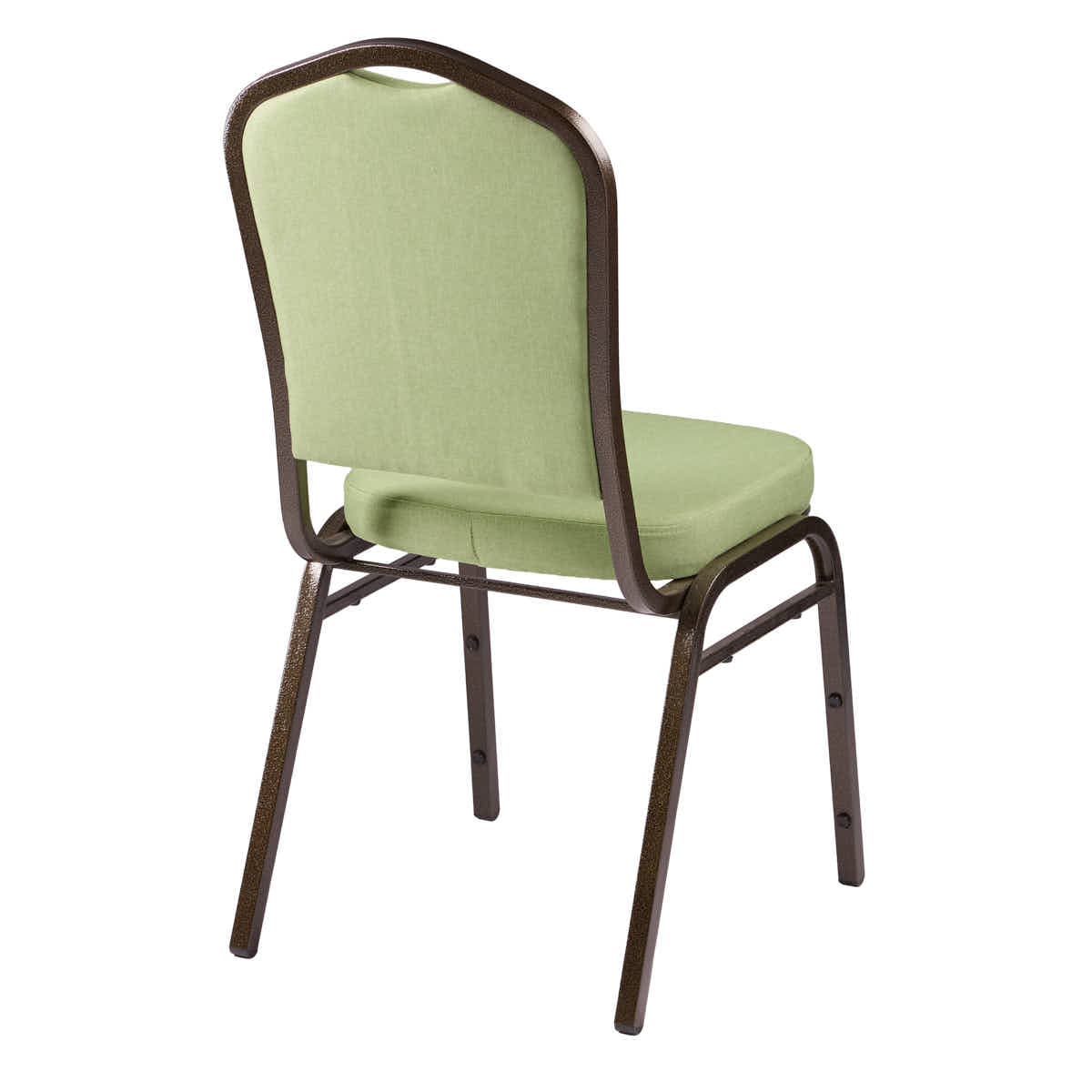 Chivari Sage Green Crown Back Banquet Chair on Gold Vein Frame CQCFSG-ZF-T