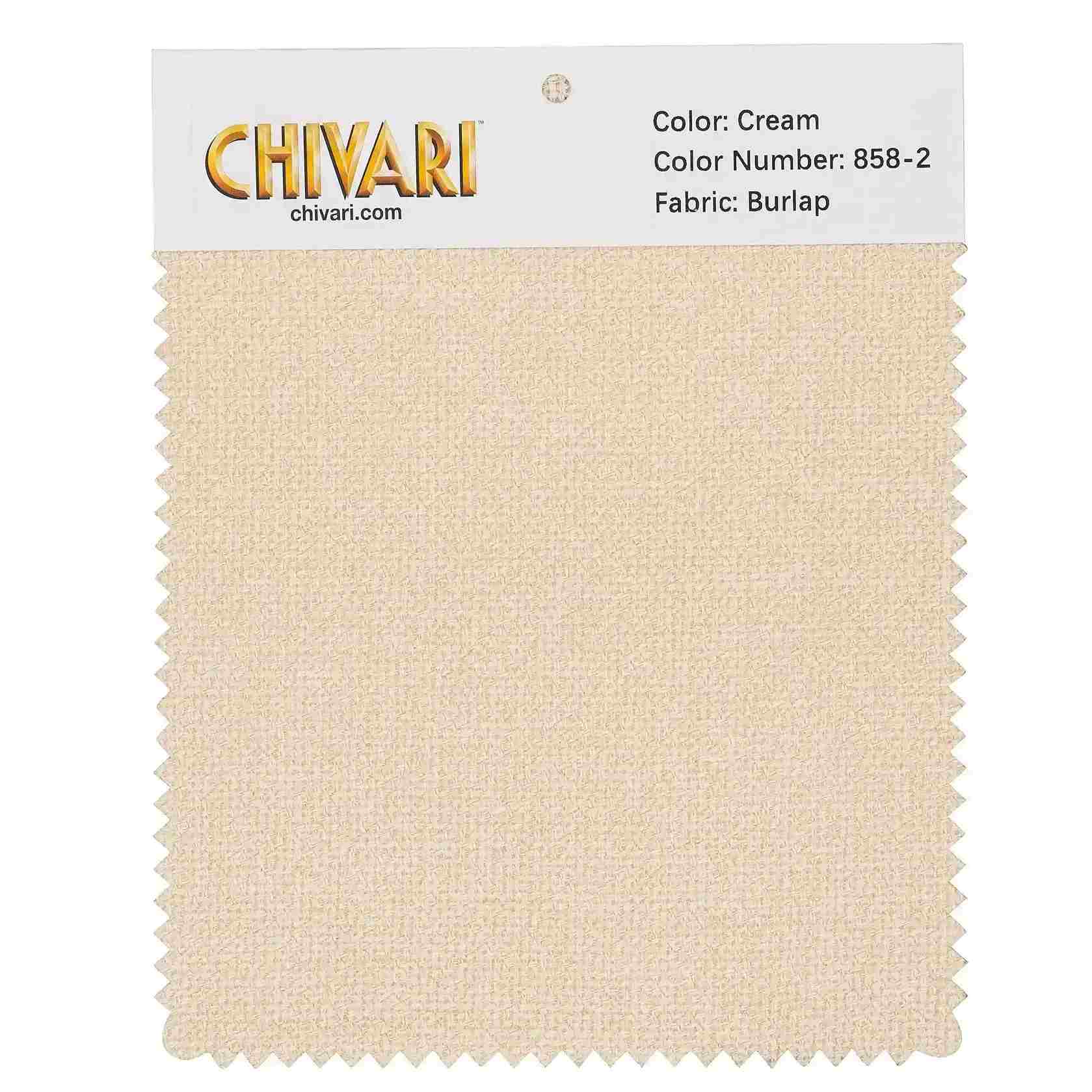 Chivari World’s Best Cushion Fabric Swatch – Ivory / Cream SW-B-CR-A