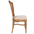 Chivari Chestnut Regal Resin Chair with Beige Linen Seat Pad CRGRC-ZG-T