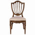 Chivari Rustic Fruitwood Regal Resin Chair with Beige Linen Seat Pad CRGRRF-ZG-T