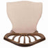 Chivari Rustic Fruitwood Regal Resin Chair with Beige Linen Seat Pad CRGRRF-ZG-T
