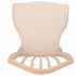 Chivari Rustic Smoke Regal Resin Chair with Beige Linen Seat Pad CRGRRS-ZG-T