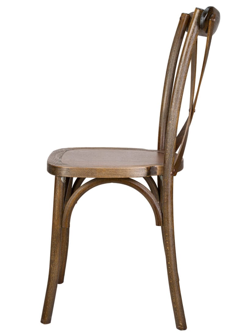 Chivari Fruitwood ToughWood™ Cross Back Chair CXWF-AX-T