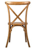 Chivari Chestnut ToughResin™ WoodGrain Cross Back Chair CXRC-AX-T
