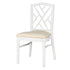 Chivari White Ritz ToughWood™ Chair with Ivory Vinyl Seat CRWW-ZG-SO