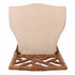 Chivari Chestnut Ritz Resin Chair with Beige Linen Seat CRZRCH-ZG