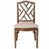 Chivari Rustic Fruitwood Ritz Resin Chair with Beige Linen Seat CRZRRF-ZG