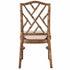 Chivari Rustic Fruitwood Ritz Resin Chair with Beige Linen Seat CRZRRF-ZG