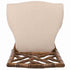 Chivari Rustic Fruitwood Ritz Resin Chair with Beige Linen Seat CRZRRF-ZG