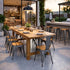 Chivari Hammered Gray Tolix Style Metal Stool BTMCH-AX-T