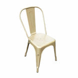 Gold Hi Gloss Tolix Style Metal Chair