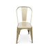 Chivari Gold Hi Gloss Tolix Style Metal Chair CTMMG-AX-T