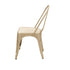Chivari Gold Hi Gloss Tolix Style Metal Chair CTMMG-AX-T