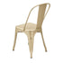 Chivari Gold Hi Gloss Tolix Style Metal Chair CTMMG-AX-T