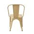 Chivari Gold Hi Gloss Tolix Style Metal Chair CTMMG-AX-T