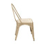 Chivari Gold Hi Gloss Tolix Style Metal Chair CTMMG-AX-T