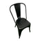 Chivari Black All Weather Tolix Style Resin Chair CTRB-ZG