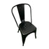 Chivari Black All Weather Tolix Style Resin Chair CTRB-ZG