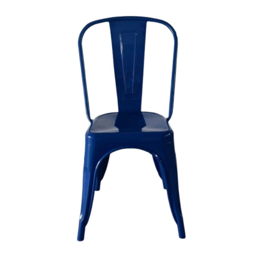 Chivari Blue All Weather Tolix Style Resin Chair CTRBLU-ZG