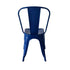 Chivari Blue All Weather Tolix Style Resin Chair CTRBLU-ZG