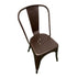 Chivari Brown All Weather Tolix Style Resin Chair CTRBR-ZG