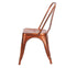 Chivari Copper Finish with Black Distressed All Weather Tolix Style Resin Chair CTRC-ZG