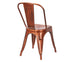 Chivari Copper Finish with Black Distressed All Weather Tolix Style Resin Chair CTRC-ZG
