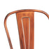 Chivari Copper Finish with Black Distressed All Weather Tolix Style Resin Chair CTRC-ZG