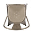 Chivari Gun Metal Finish with Black Distressed All Weather Tolix Style Resin Chair CTRGM-ZG