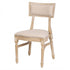 Chivari Beige Tessera Resin Chair with Natural White Wash Frame and Fabric Seat and Back CTRNBWW-FB-ZG