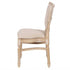 Chivari Beige Tessera Resin Chair with Natural White Wash Frame and Fabric Seat and Back CTRNBWW-FB-ZG